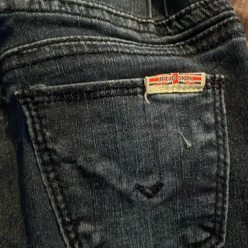 Adorable long straight leg Hudson jeans